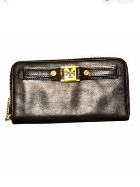 Tory Burch Black Nordstrom Anniversary Zip-Around Continental Wallet
